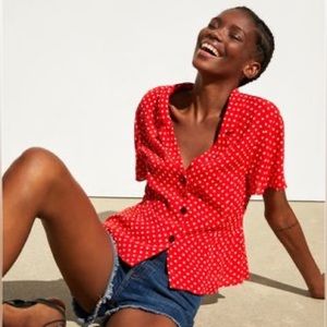 Zara Heart Valentine Blouse